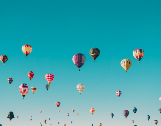 hot air balloons